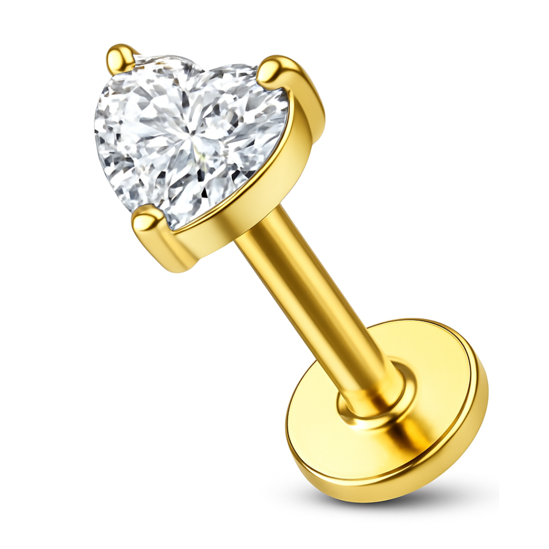Piercing mini-heart