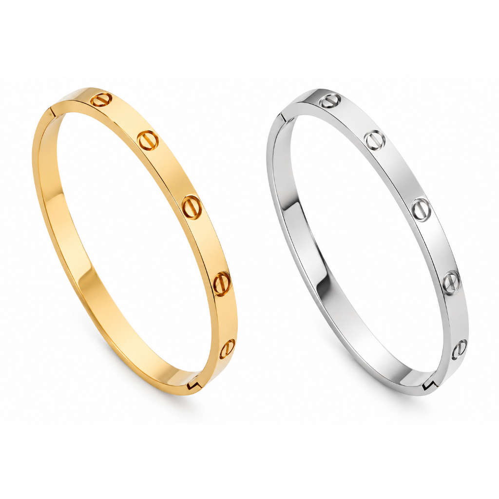 Pulsera Love (version de click) - acero inoxidable