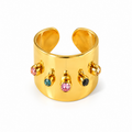 Anillo Crysta - acero inoxidable