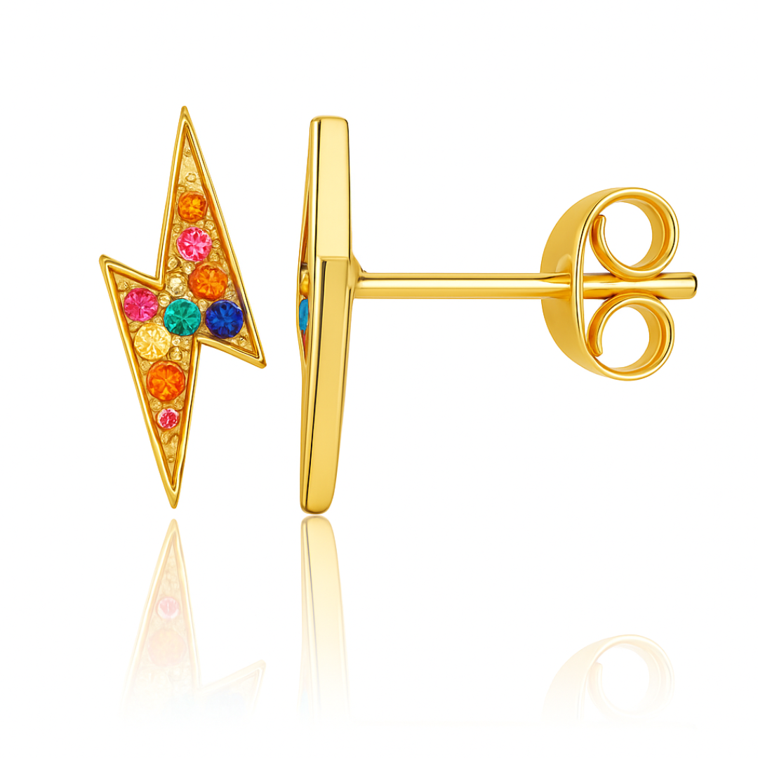 Studs Colorful Thunder