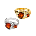 Anillo Eterna - baño de rodio