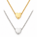 Collar de corazon - acero inoxidable