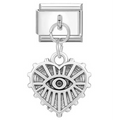 Charm evil eye corazon