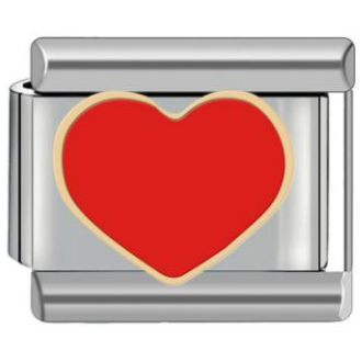 Charm corazon rojo