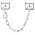 Charm doble de corazon