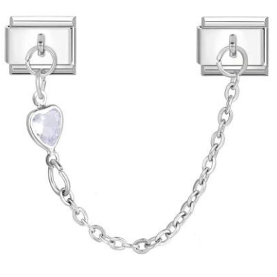 Charm doble de corazon