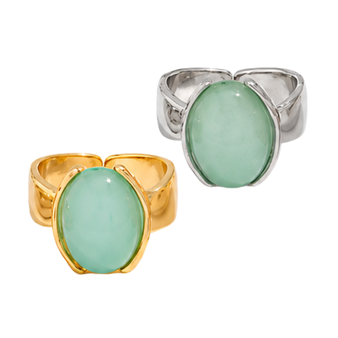 Anillo Olivia - baño de rodio
