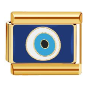 Charm evil eye fondo azul