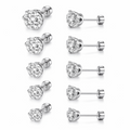 Studs de circon - acero inoxidable