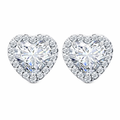 Studs Shiny Heart