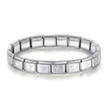 Italian bracelet plateado de estrellas