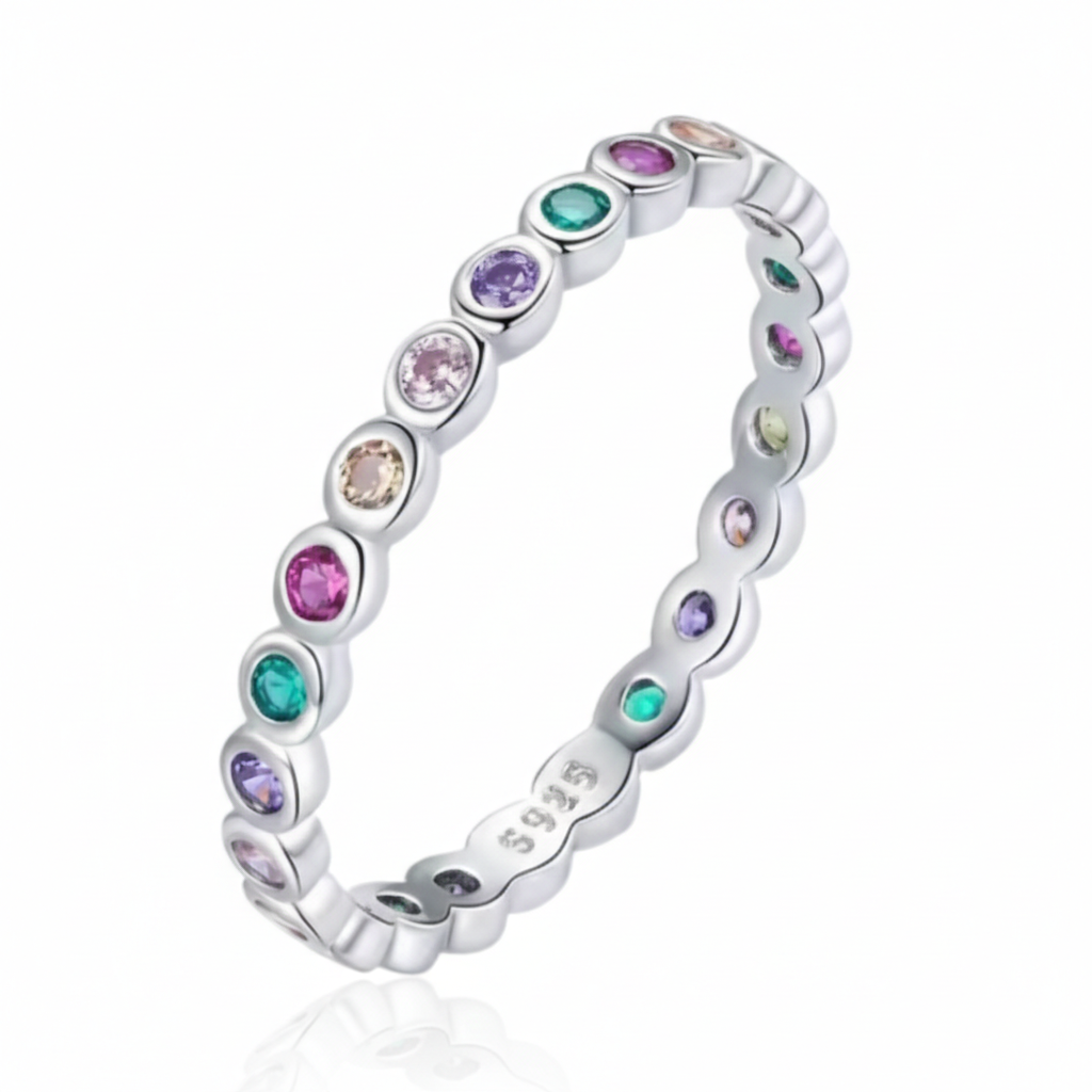 Anillo de promesa Rainbow