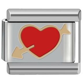 Charm corazon flechado