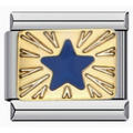 Charm estrella fondo dorado