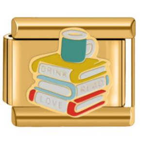 Charm libros (drink, read, love)