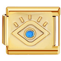 Charm ojo turco dorado