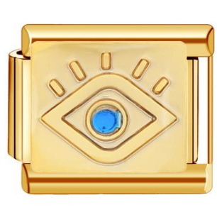 Charm ojo turco dorado