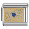 Charm ojo turco fondo dorado