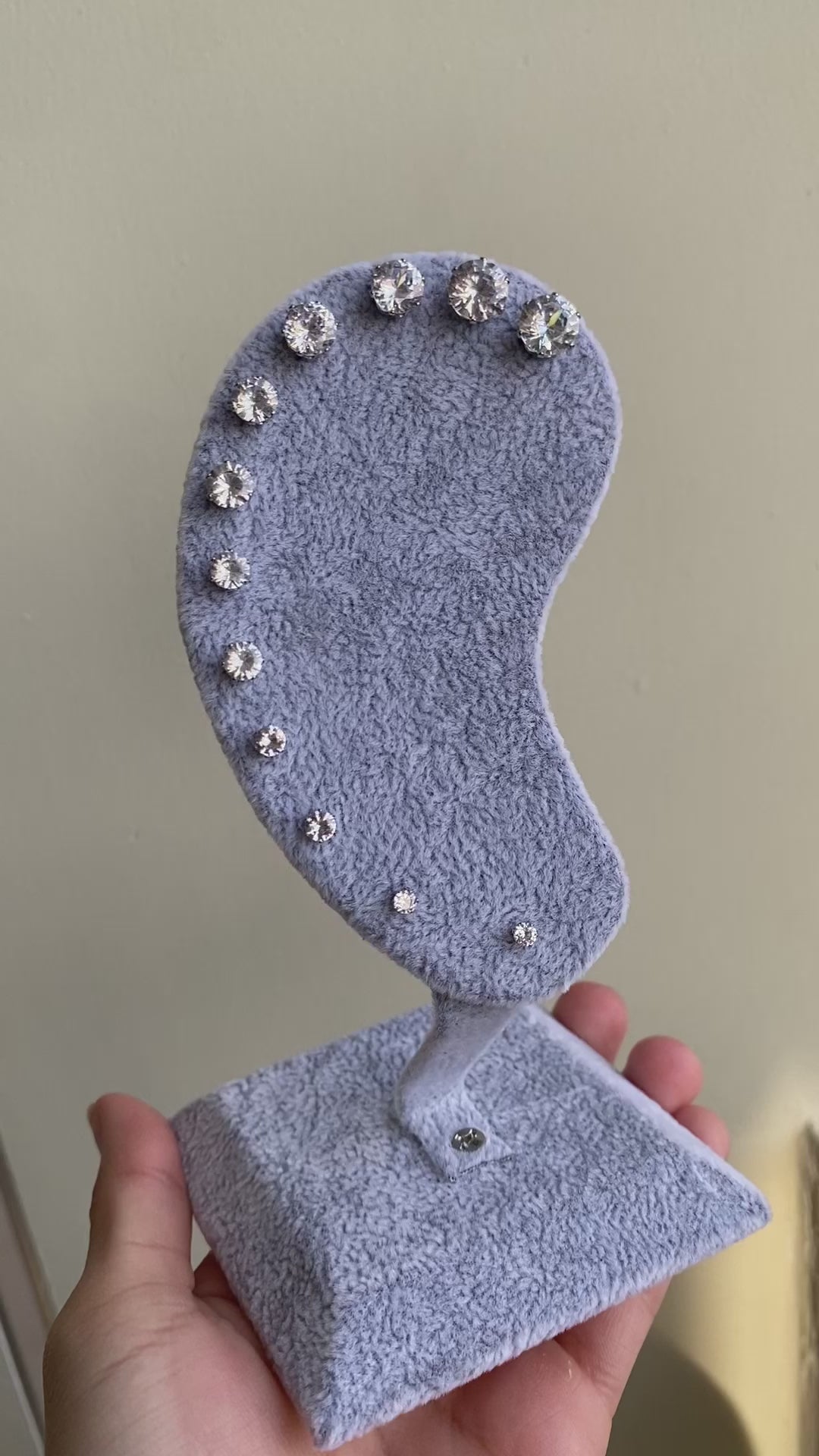 Studs de circon - acero inoxidable