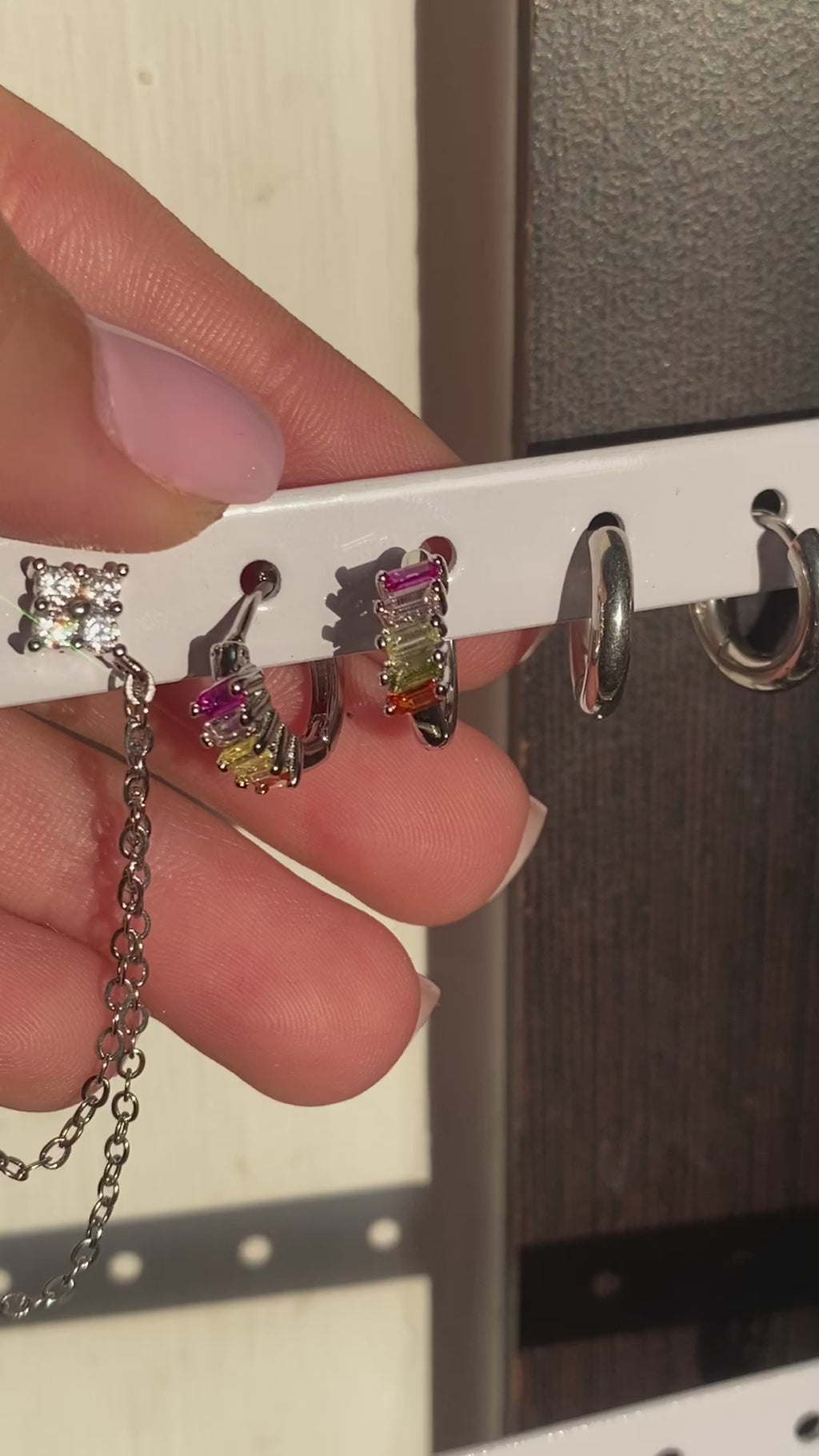 Huggie Sophia - plata 925