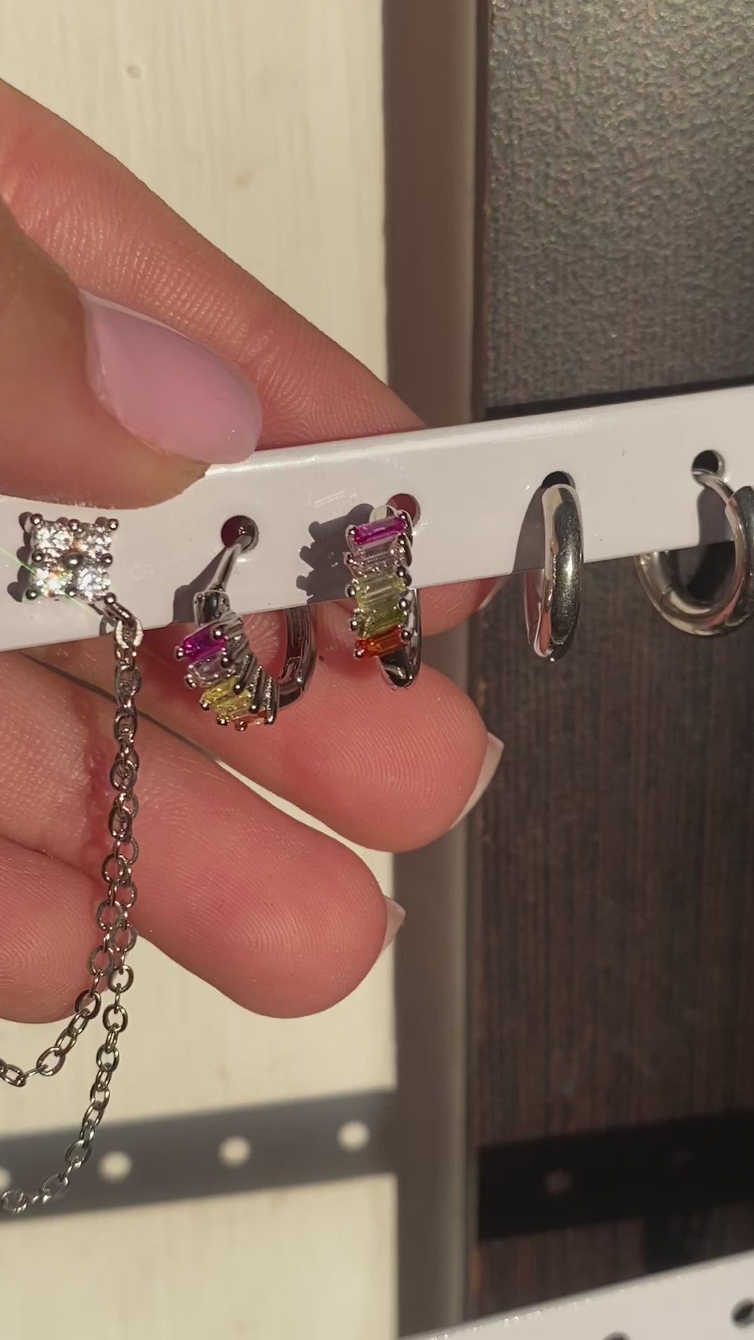 Huggie Sophia - plata 925