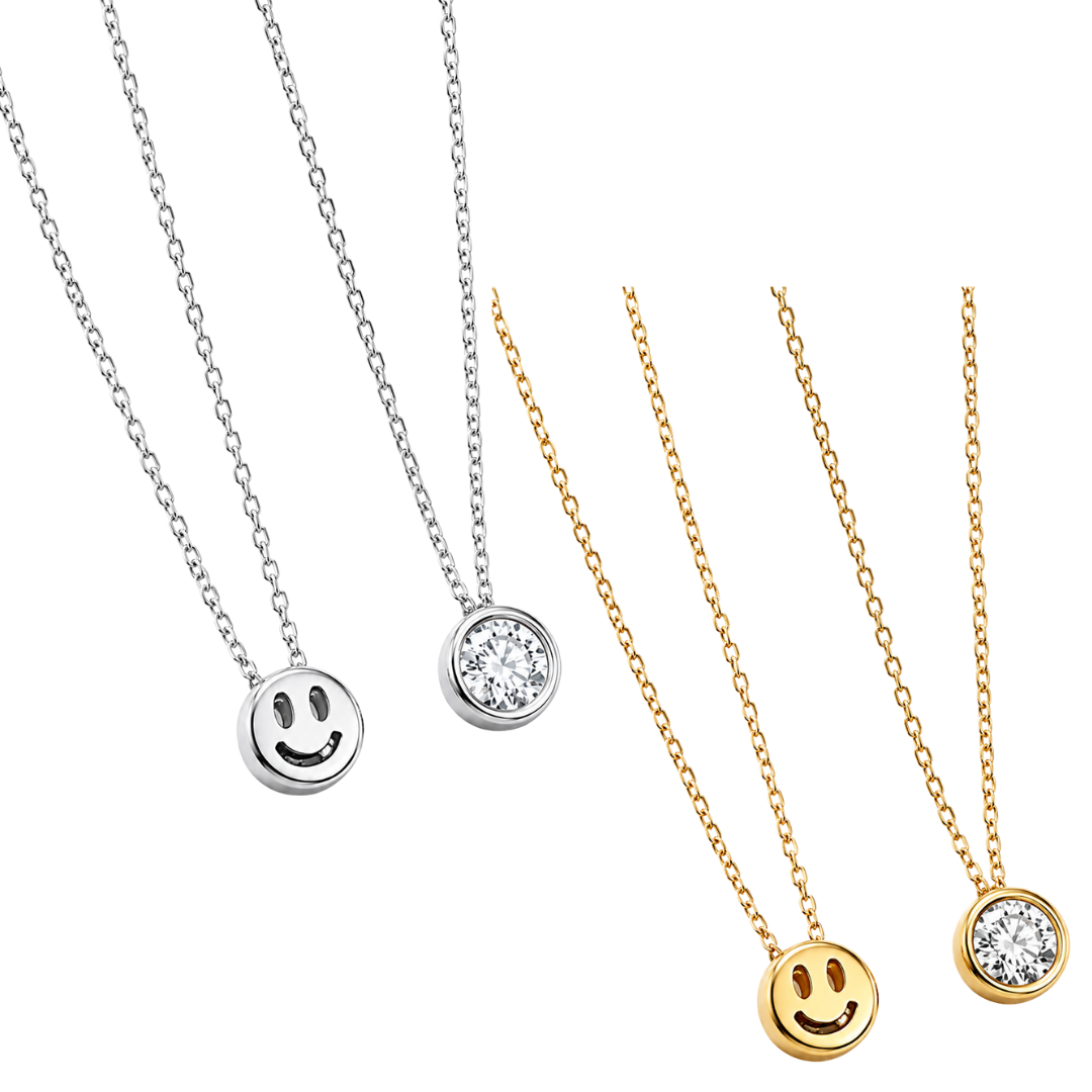 Punto de luz con smiley face - acero inoxidable
